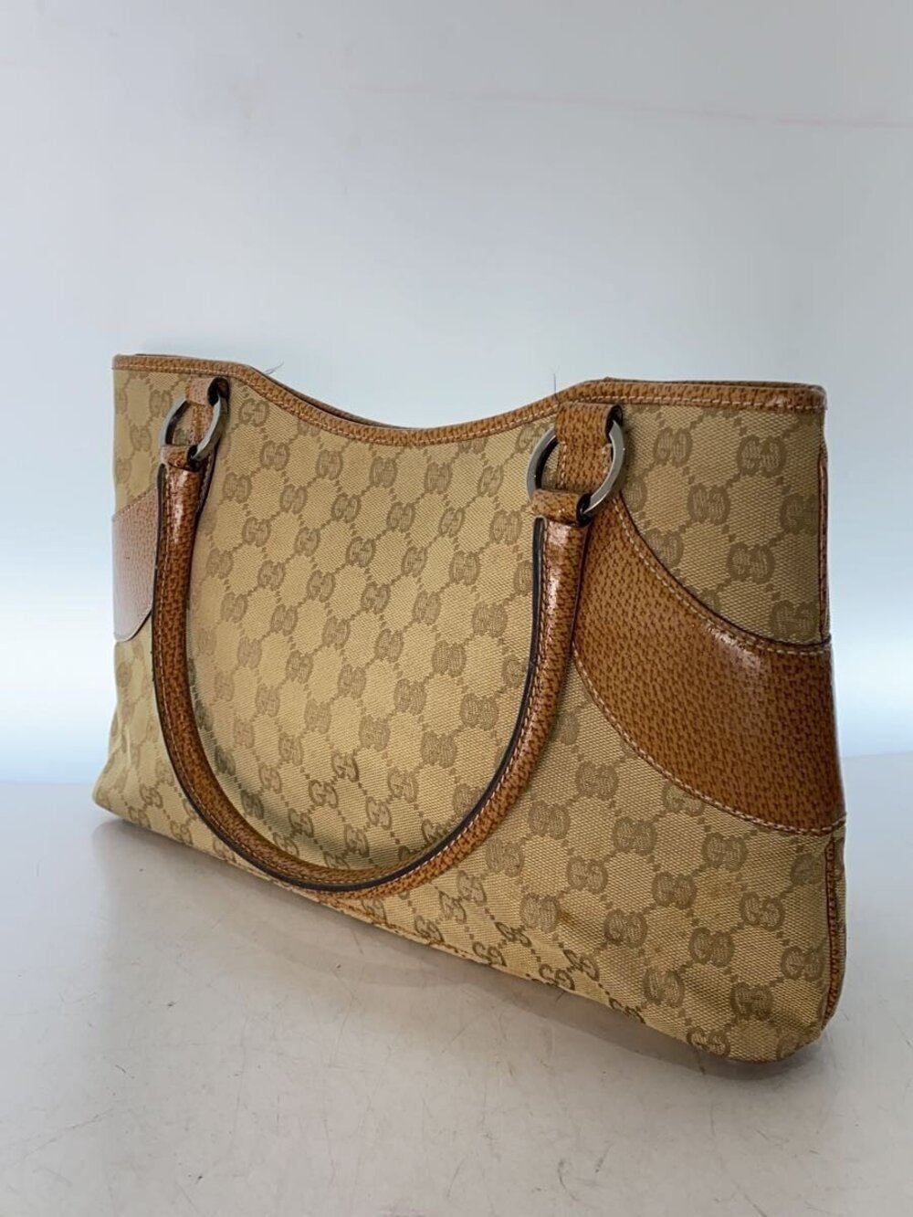 Gucci Tote Bag GG Canvas Beige Tan All over - Picture 2 of 7